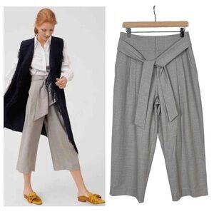 Club Monaco Grey Wide Leg Trousers